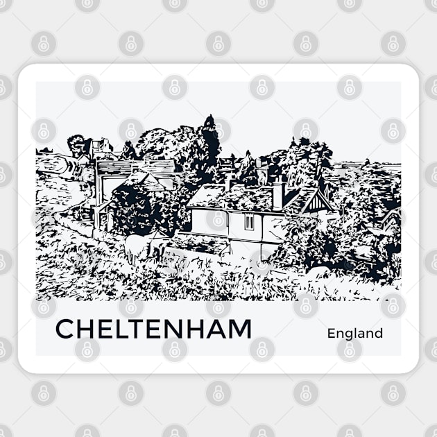 Cheltenham England Magnet by Lakeric